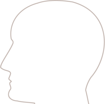 Human Head Side View Outline (426x422), Png Download