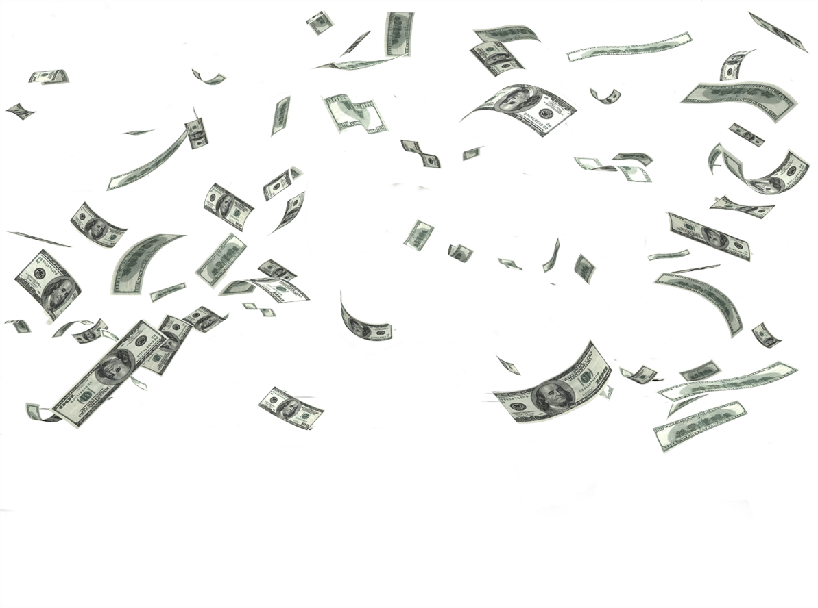 Raining Coins - Money Falling Png Transparent (1193x888), Png Download