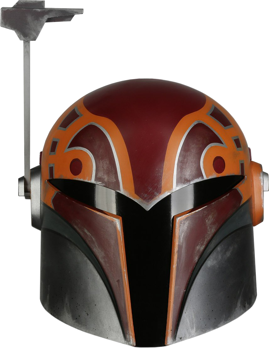Star - Sabine Wren Helmet (857x1109), Png Download