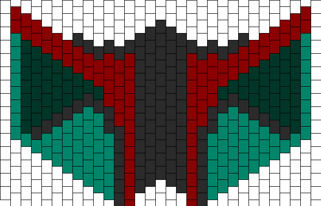 Boba Fett Mask Bead Pattern - Bear Kandi Mask Pattern (651x418), Png Download