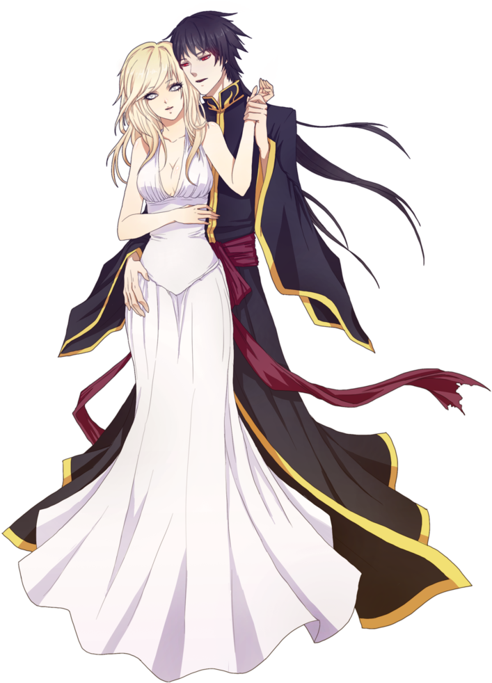 Reina And Lucifer -commission By Nipuni On Deviantart - Anime (800x1024), Png Download