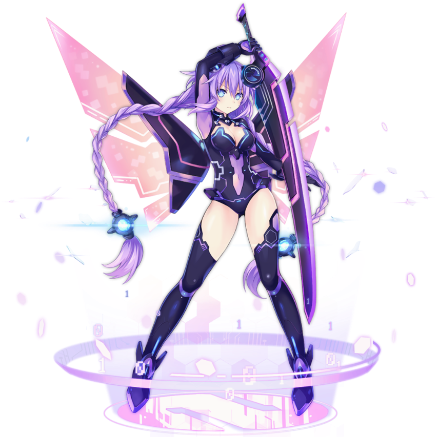 Purple Heart's Design For The Event In Azur Lane - Hyperdimension Neptunia Azur Lane (894x894), Png Download