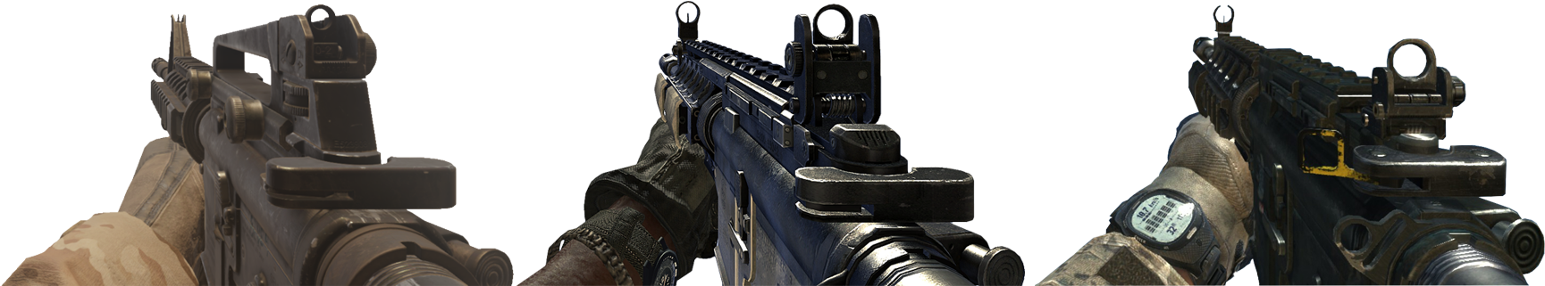 M4a1 Call Of Duty Mw2 (1728x366), Png Download