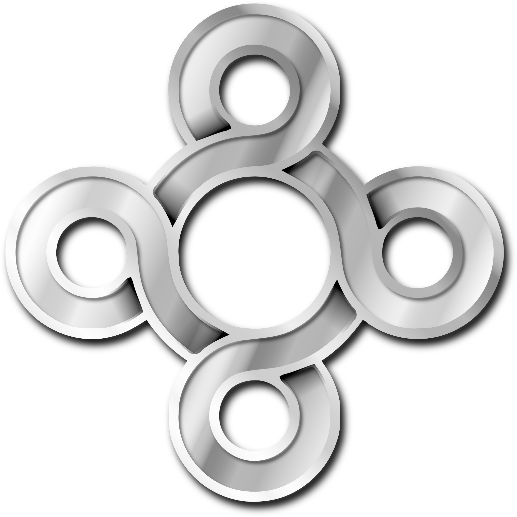 Metallic Circle Png Clip Free - Metal Silver Circle Png (2400x2400), Png Download