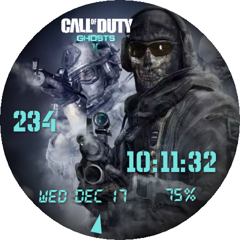 Call Of Duty - Task Force 141 Ghost (480x480), Png Download