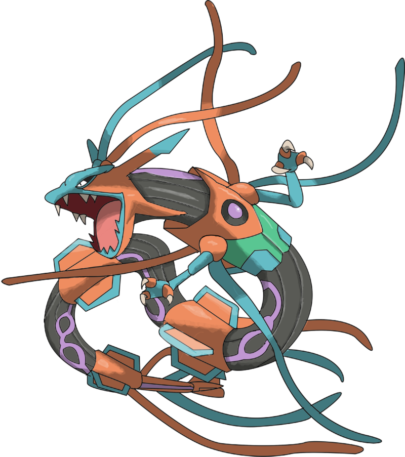 Comment Picture - Rayquaza Deoxys Fusion (800x903), Png Download