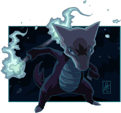 Cannot Contain The Excitement For Alola Marowak, So - Pokémon (500x492), Png Download