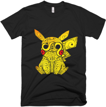 Pikachu Art - Synyster Gates Logo Shirt (350x435), Png Download