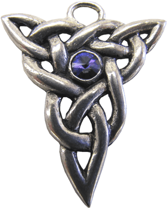 This Trinity Knot Design Combines Three Triquetra Symbols - Pendant (494x494), Png Download