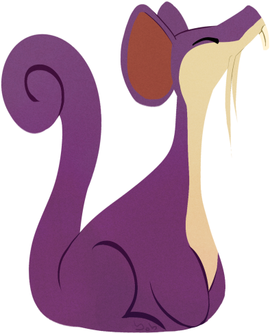 I Love Purple Rats - Illustration (478x523), Png Download