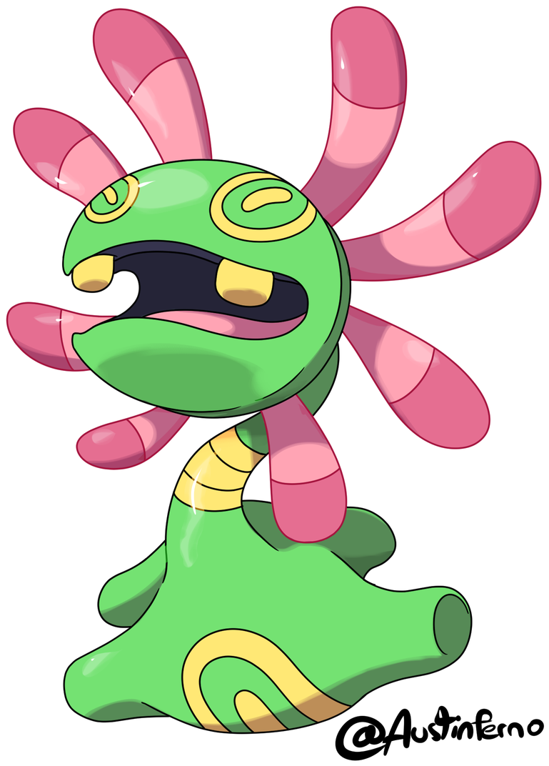 オステェンファーノー Retweet If This Is How You Saw Cradily As - Cartoon (1152x1200), Png Download