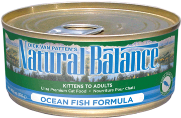 Natural Balance Ultra Premium Ocean Fish Cat Food - Natural Balance Cat Can Ocean Fish 24/6 Oz (370x370), Png Download