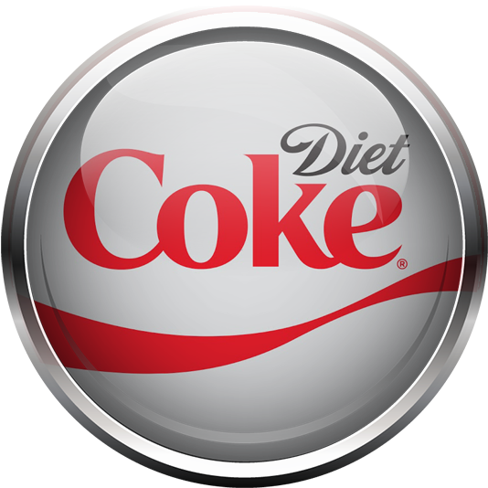 Diet Coke Logo (548x549), Png Download