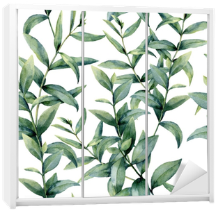Watercolor Realistic Eucalyptus Pattern - Eucalyptus Pattern (400x400), Png Download