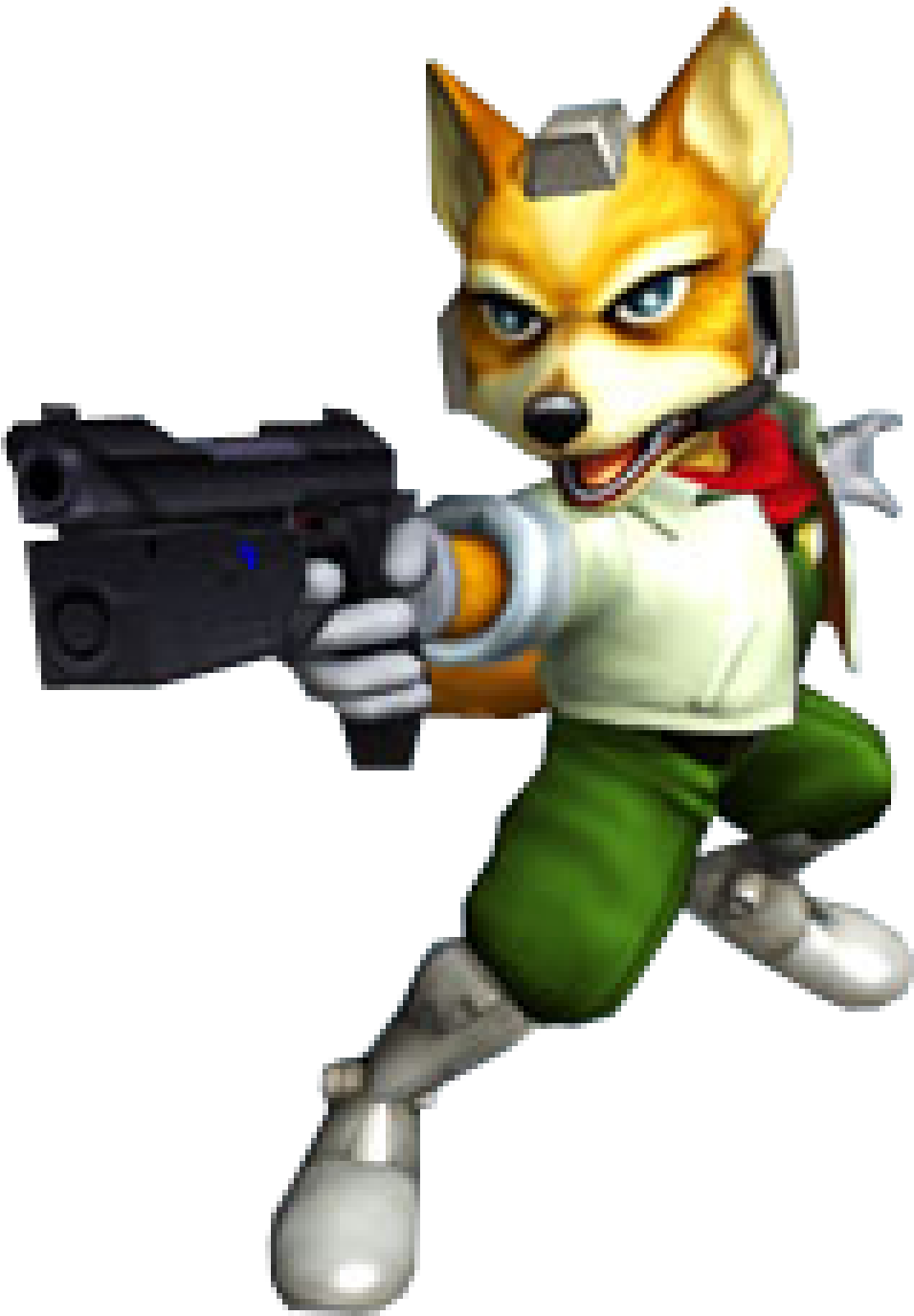 Then And Now - Super Smash Bros Melee Fox (1200x1596), Png Download