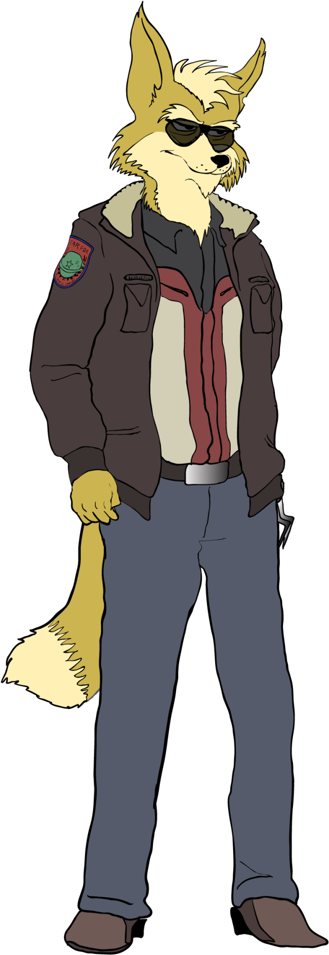 James Mccloud A Fox In Space (1003x1920), Png Download