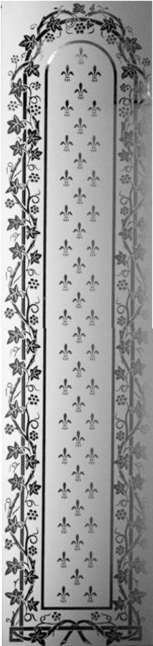 Victorian Etched Glass Door Panel - Victorian Door Etched Glass Panels (1000x1000), Png Download