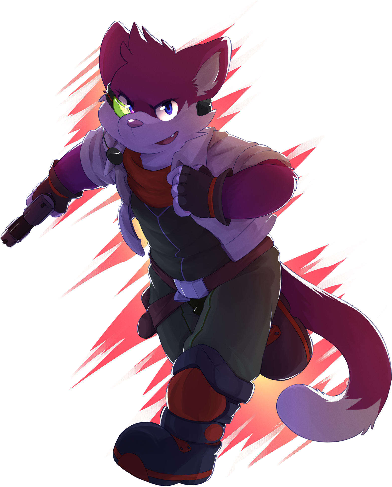 [c] Fox Mccloud - Cartoon (1900x2250), Png Download
