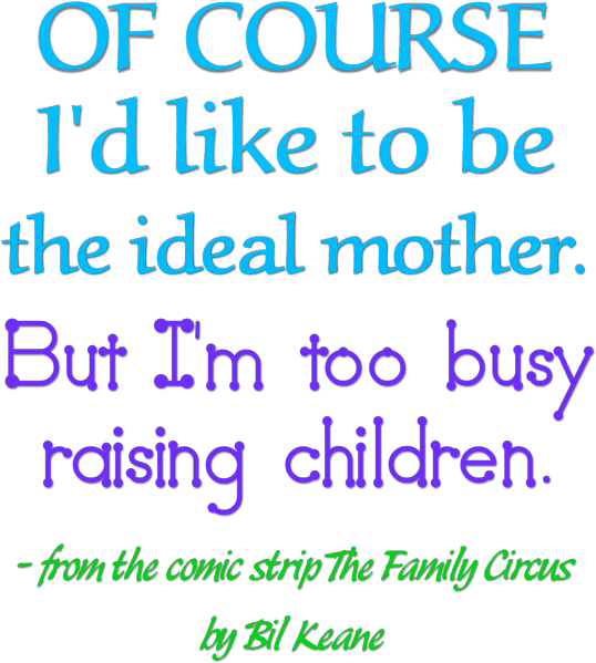 "the Ideal Mother" Word-art Freebie - Mother (593x768), Png Download