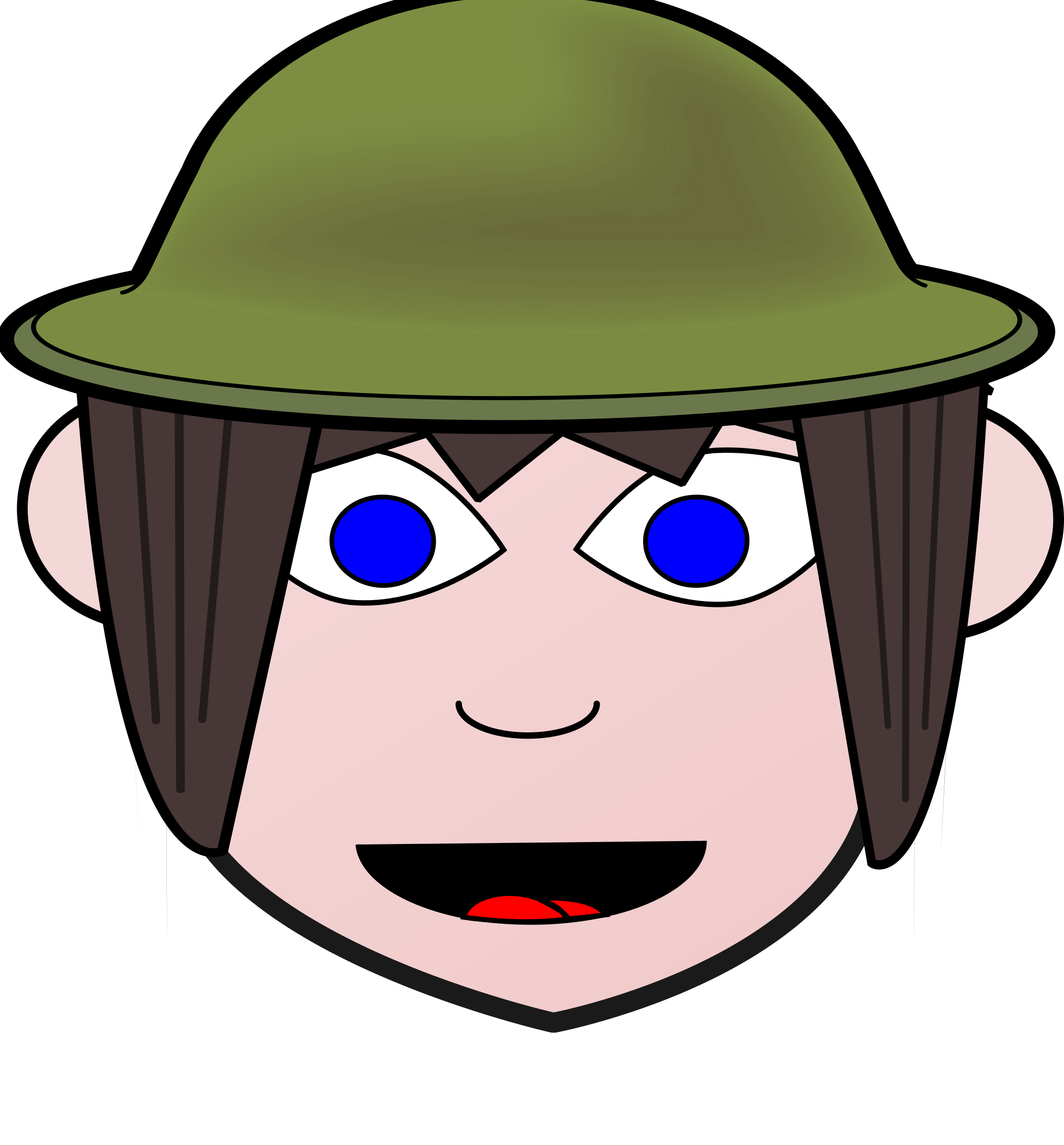 This Free Icons Png Design Of Happy Soldier Girl (2232x2400), Png Download