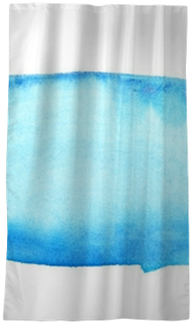Blue Watercolor Brush Strokes Blackout Window Curtain - Beach Towel (400x400), Png Download