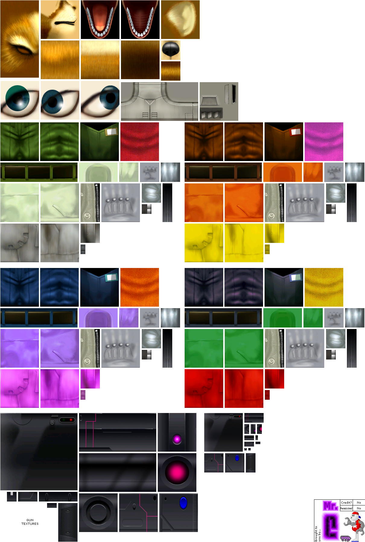 Click For Full Sized Image Fox Mccloud - Sprites (1210x1794), Png Download