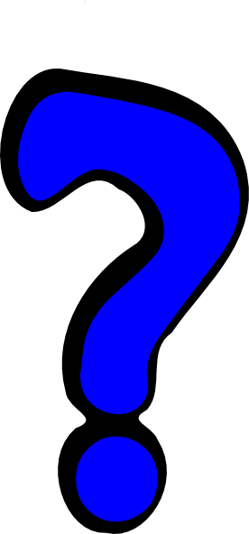Blue Question Mark Svg Clip Arts 276 X 592 Px (276x592), Png Download