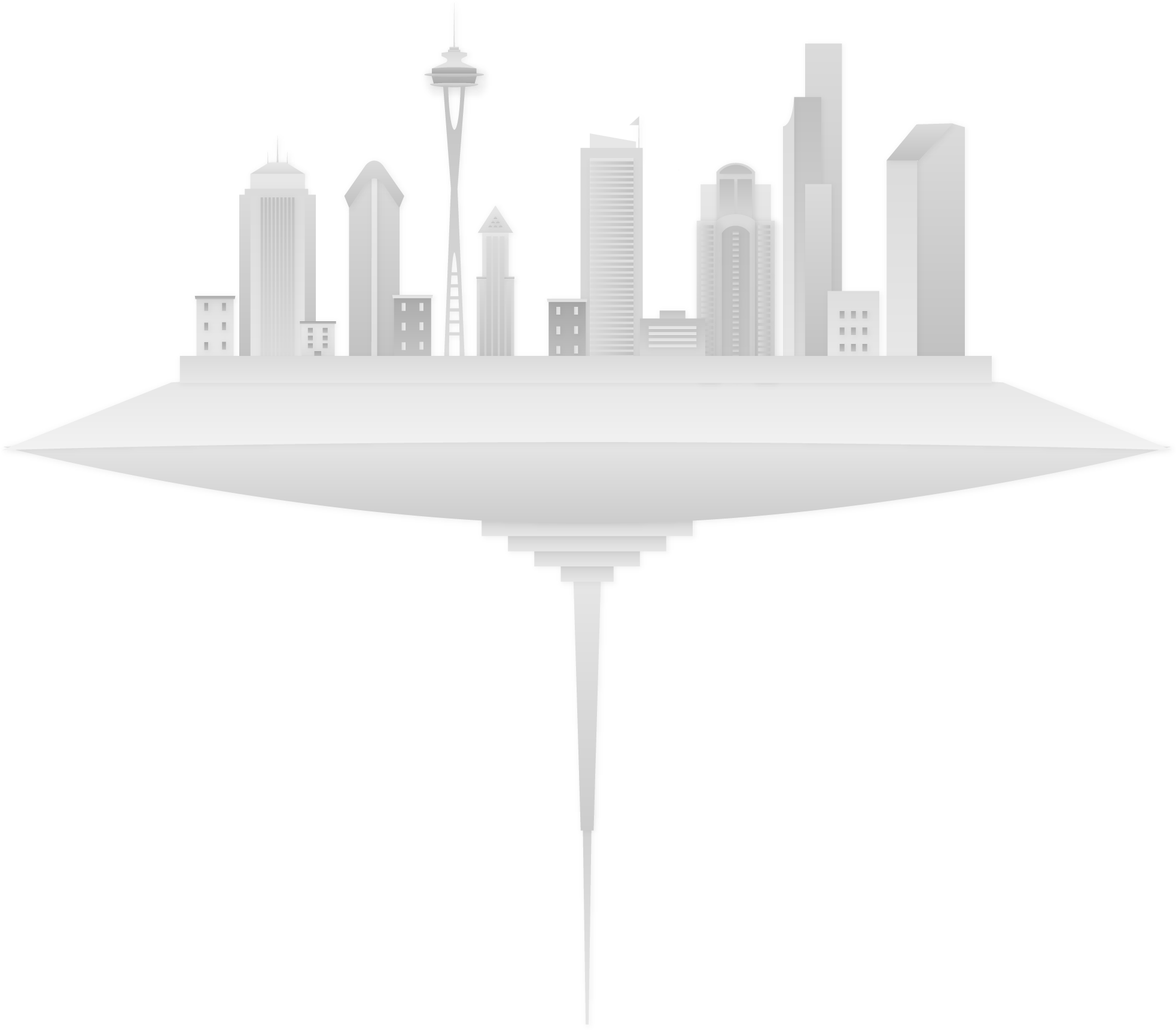 The Force Is Strong In Seattle - Light (1979x1802), Png Download