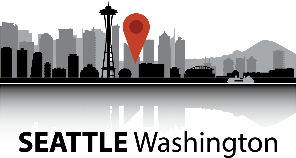 Doordash Hotspots Seattle - Silhouette Seattle Skyline (1200x787), Png Download