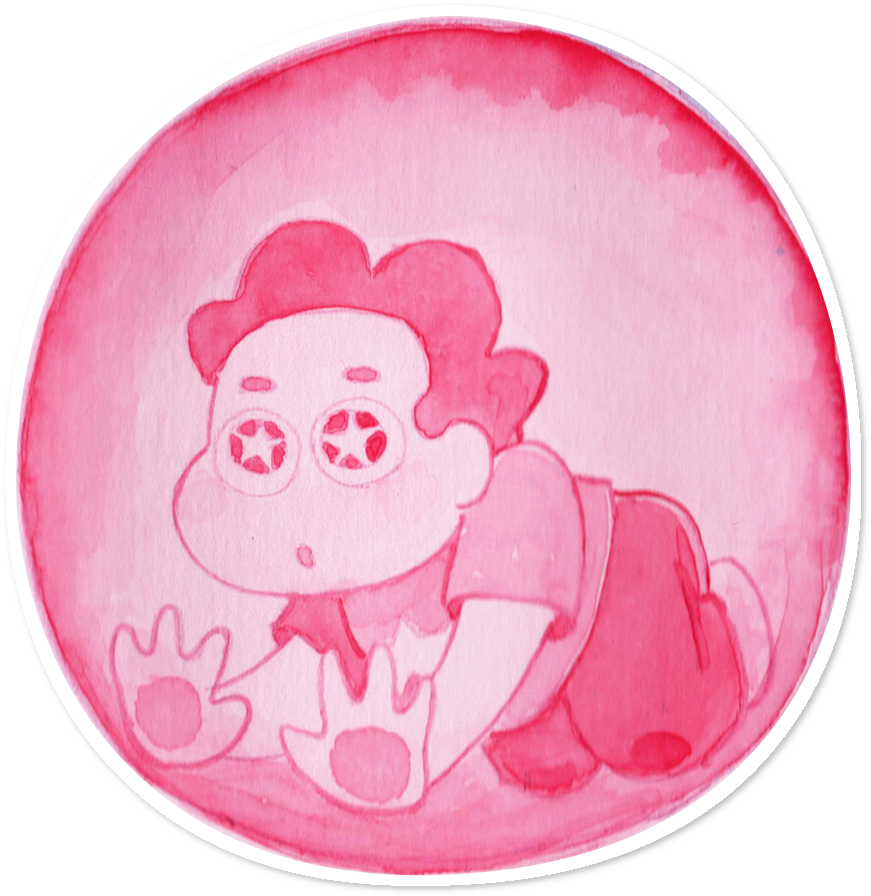 Adesivo Steven In Universe De Renata Aguiarna - Cartoon (962x962), Png Download