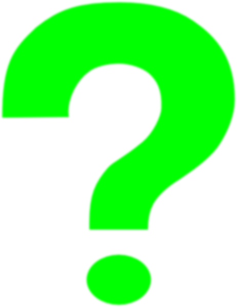 This Free Clipart Png Design Of Green Question Mark (462x598), Png Download