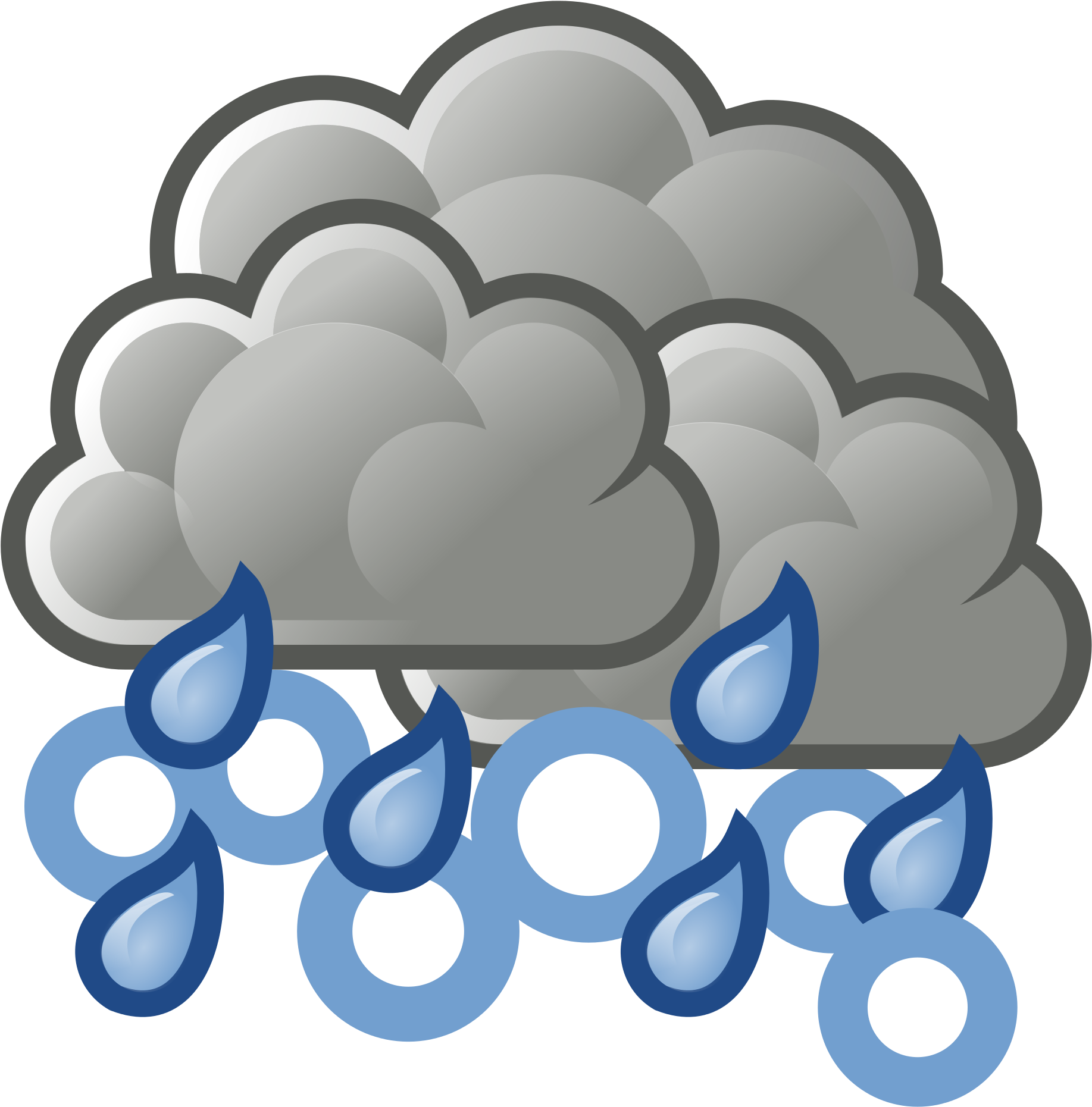 File Wikimedia Commons Open - Transparent Background Rain Clipart (2000x2000), Png Download