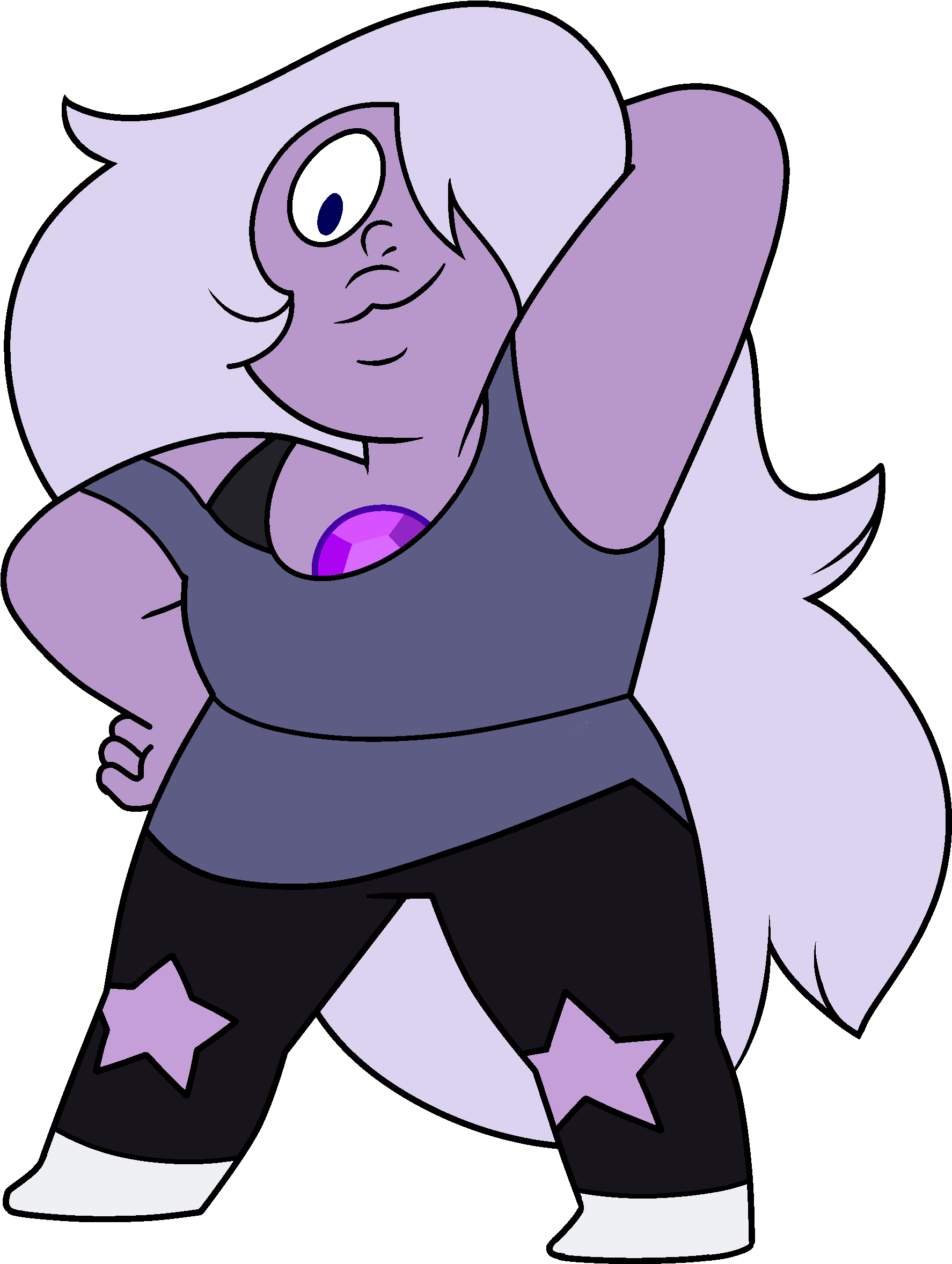 Amethyst Transparent Steven Universe - Amethyst Steven Universe (2000x2572), Png Download