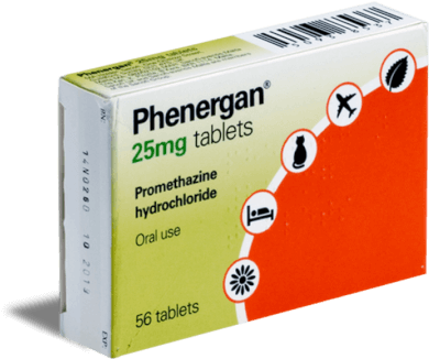 Phenergan - Phenergan Tablets 10mg (56 Tablets) (450x381), Png Download