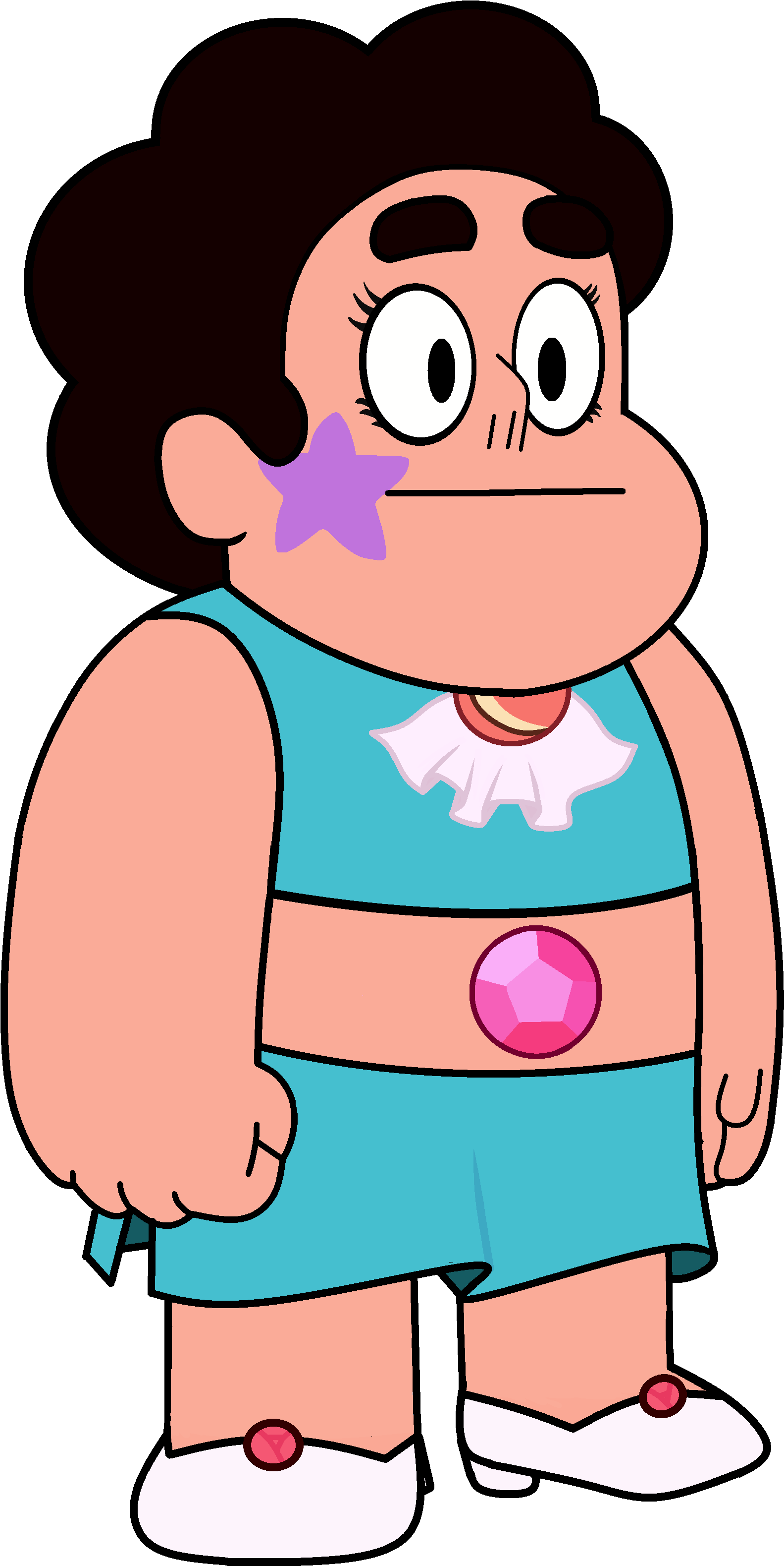 Star Dress Redo - Steven Universe Steven Dress (1582x3171), Png Download