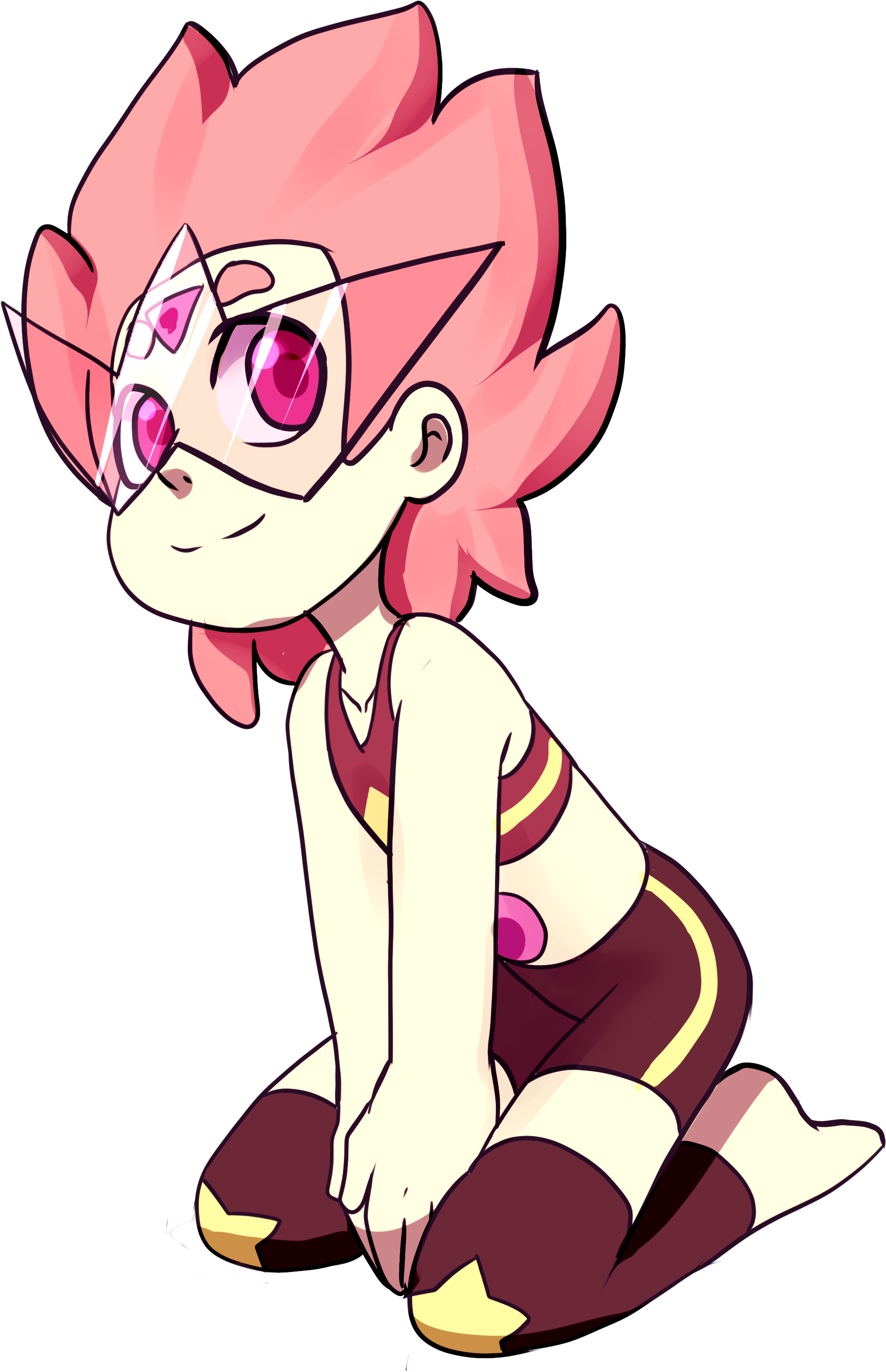 Pink Mammal Fictional Character Vertebrate Horse Like - Steven Universe And Peridot Fusion (2612x3280), Png Download