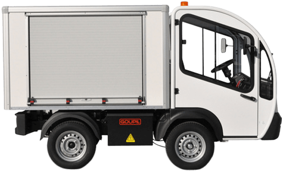 Electric Box Van - Car (570x395), Png Download