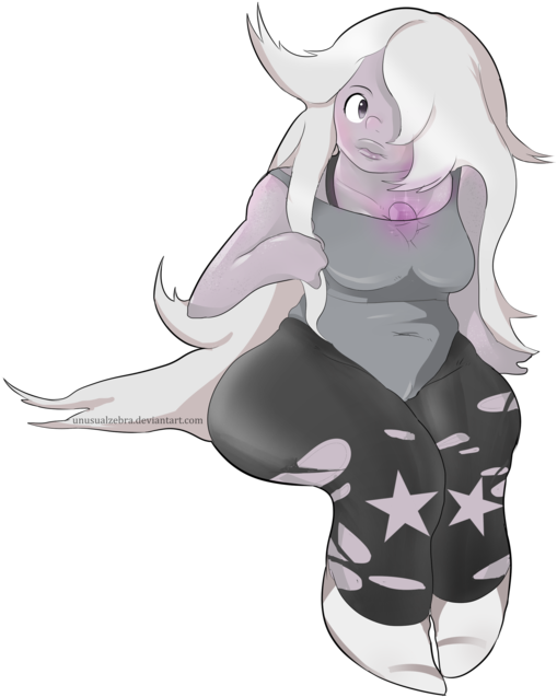 Clip Art Steven Universe By Unusualzebra - Steven Universe Sexy Amethyst (600x805), Png Download