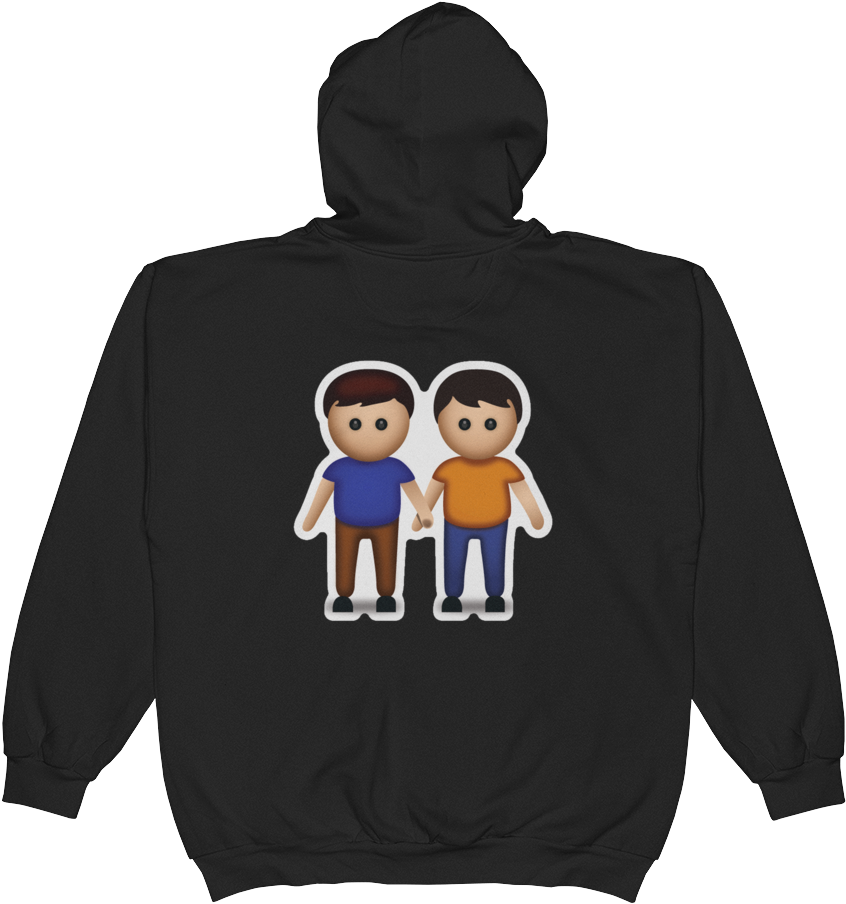 Emoji Zip Hoodie - Im Not Excited Hoodie (1000x1000), Png Download