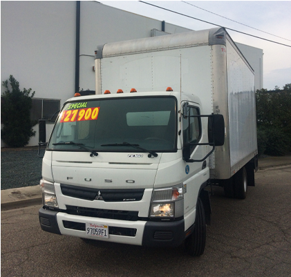 2012 Fuso Fe160 Box Truck - Truck (750x400), Png Download