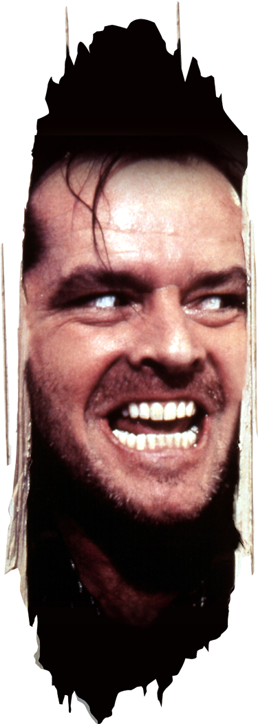 Picture - Jack Nicholson Shining (374x1068), Png Download
