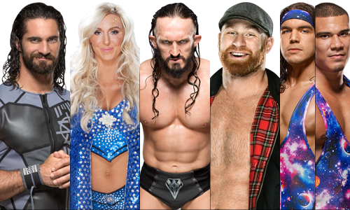 Seth Rollins, The Revival, Neville Sdl - Wwe 2018 Mini Wall Calendar (500x300), Png Download