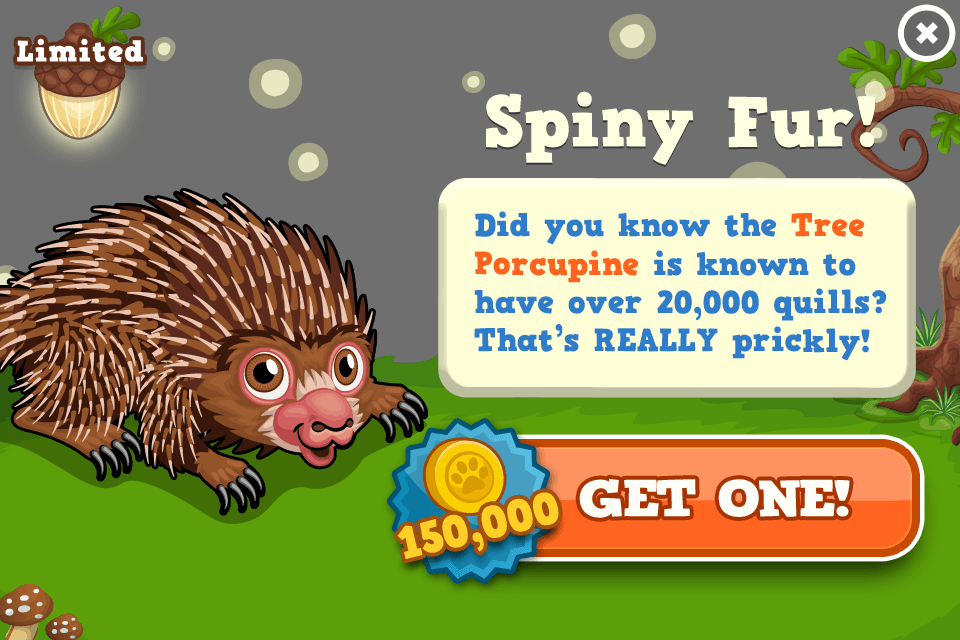 Tree Porcupine Modal - Happy Island (960x640), Png Download