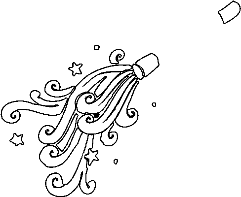 Wizard Wand Coloring Page - Varita De Mago Para Colorear (600x470), Png Download