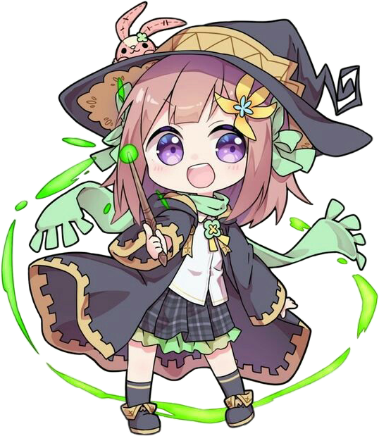 Freetoedit Cute Kawaii Chibi Magic Wizard Wand Scarf - Chibi (538x619), Png Download