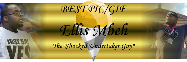 Ellis Mbeh, The “shocked Undertaker Guy” - Ice Cream Cone (600x200), Png Download