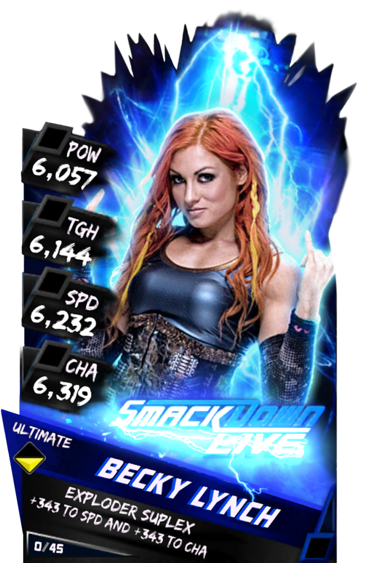 Beckylynch S3 13 Ultimate Zombie Supercard Beckylynch - Wwe Supercard Ultimate Cards (733x1158), Png Download