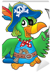 Cartoon Pirate Parrot (400x400), Png Download