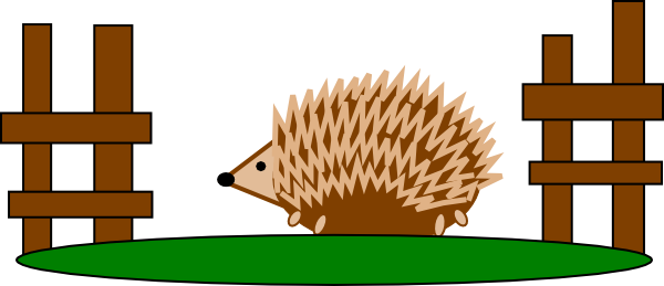 How To Set Use Hedgehog Pen Clipart (600x259), Png Download