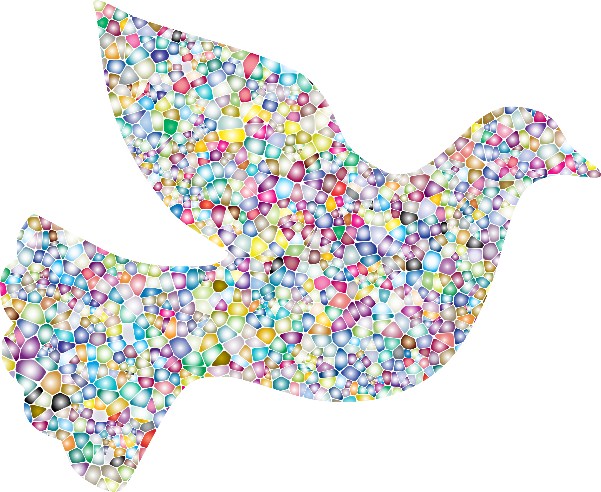 This Free Icons Png Design Of Sweet Tiled Peace Dove (2312x1894), Png Download